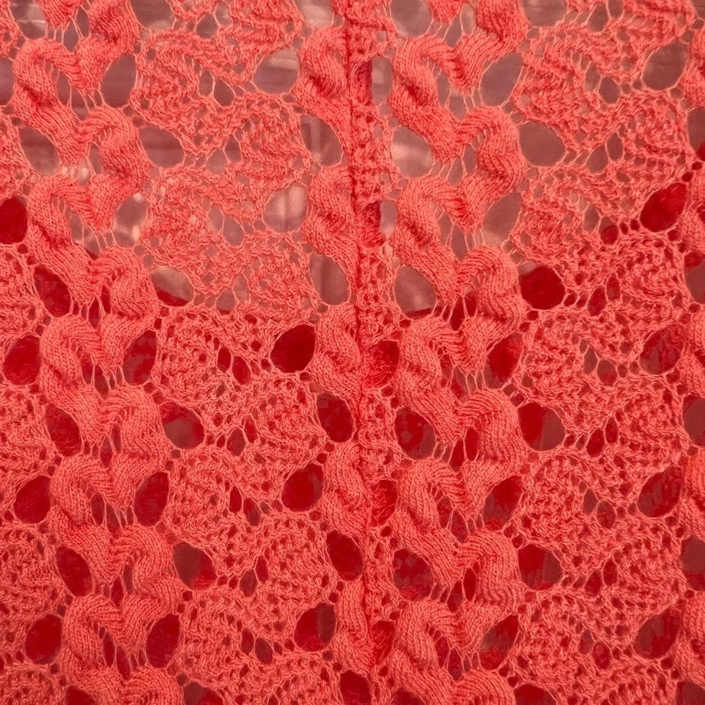 Staring at Stars Anthropologie Woven Sweater in Orange Women’s Size Medium